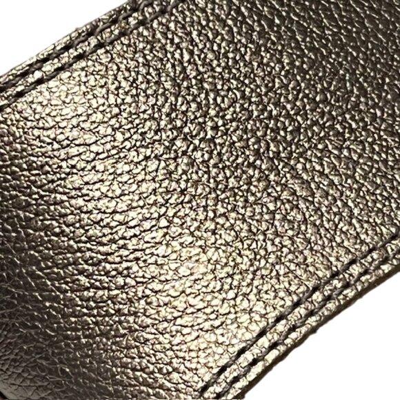 LUCKY BRAND Safello Leather d'Orsay Pewter Asymmetric Slingback Sandals  Size 9 - Picture 9 of 15